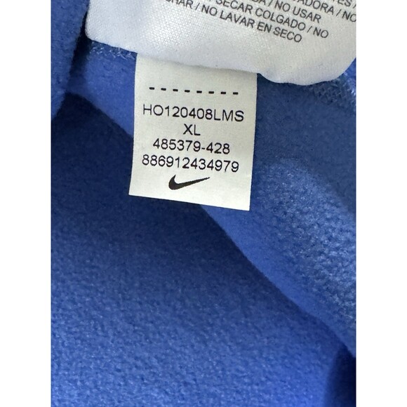 Nike Pro Sweatshirt  Running Yoga Pullover 1/2 Zip Mock Neck Blue XL Activewear - Picture 7 of 11